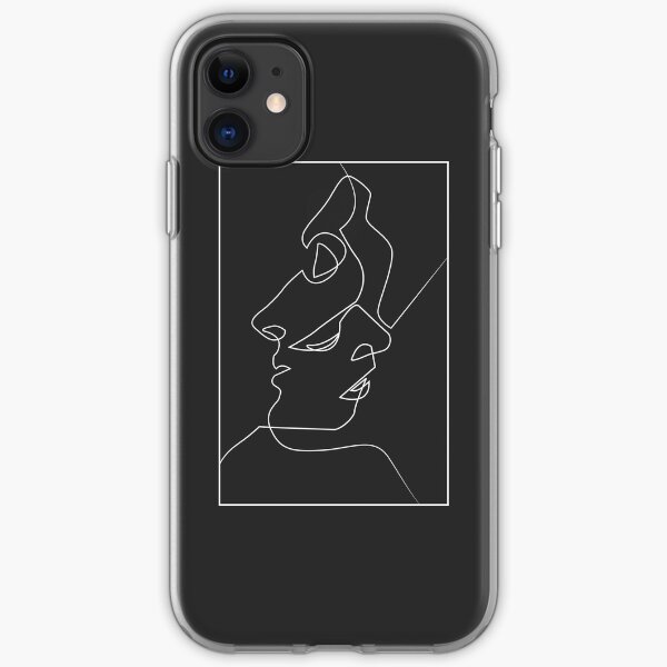 one line sketch x love iPhone Soft Case
