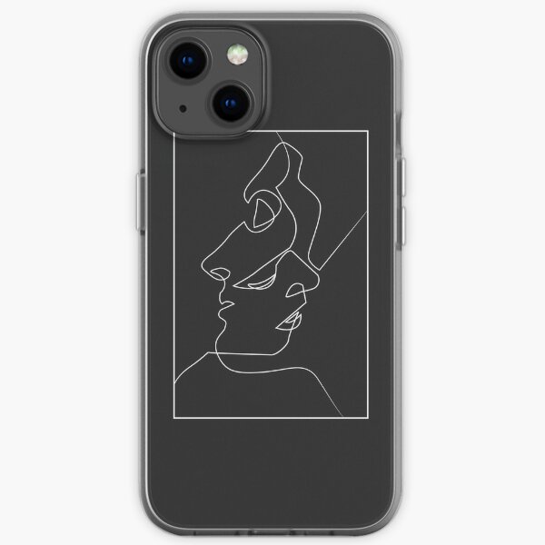 one line sketch x love iPhone Soft Case