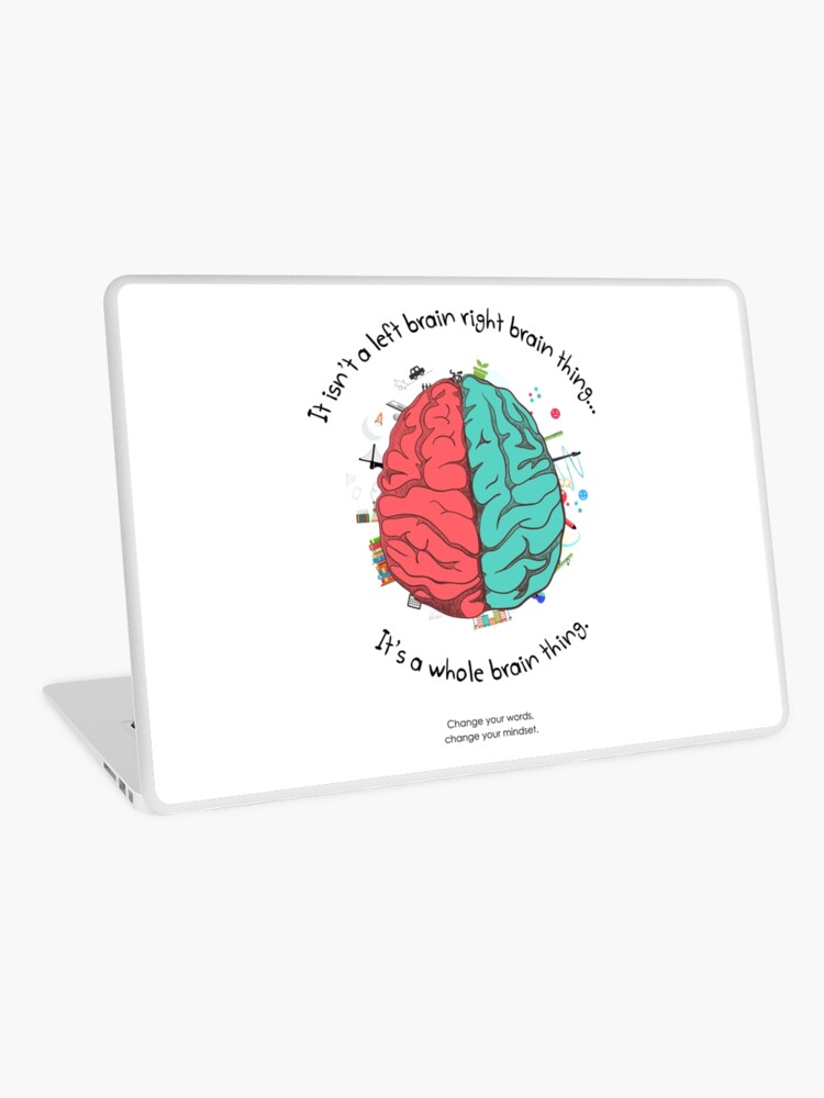 Left brain right 2024 brain laptop skin