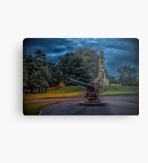 The Silent Gun - Bangor War Memorial , Co.Down, Northern Ireland Metal Print