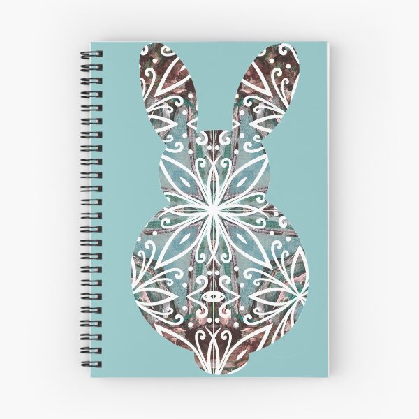 Item preview, Mandala Rabbit Chocolate and Tuquoise designed and sold by lyndseyart.