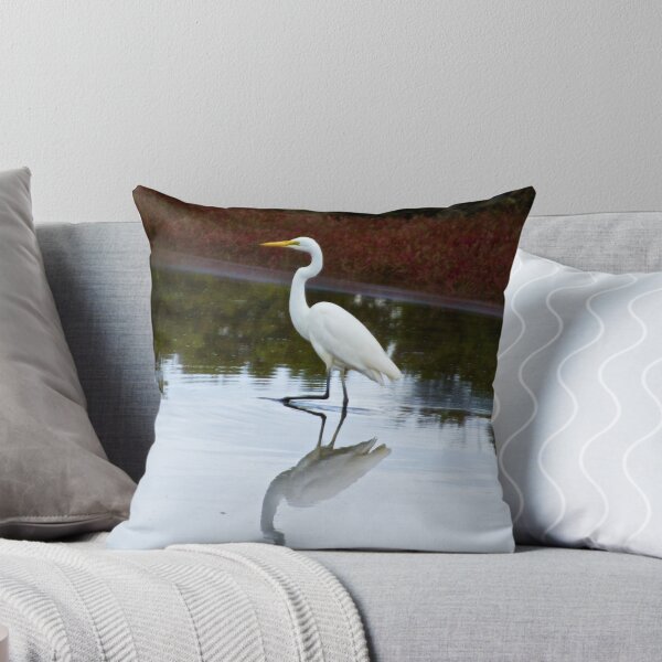 Item preview, WADER ~ Great Egret Dz6UDsMm by David Irwin designed and sold by tasmanianartist.