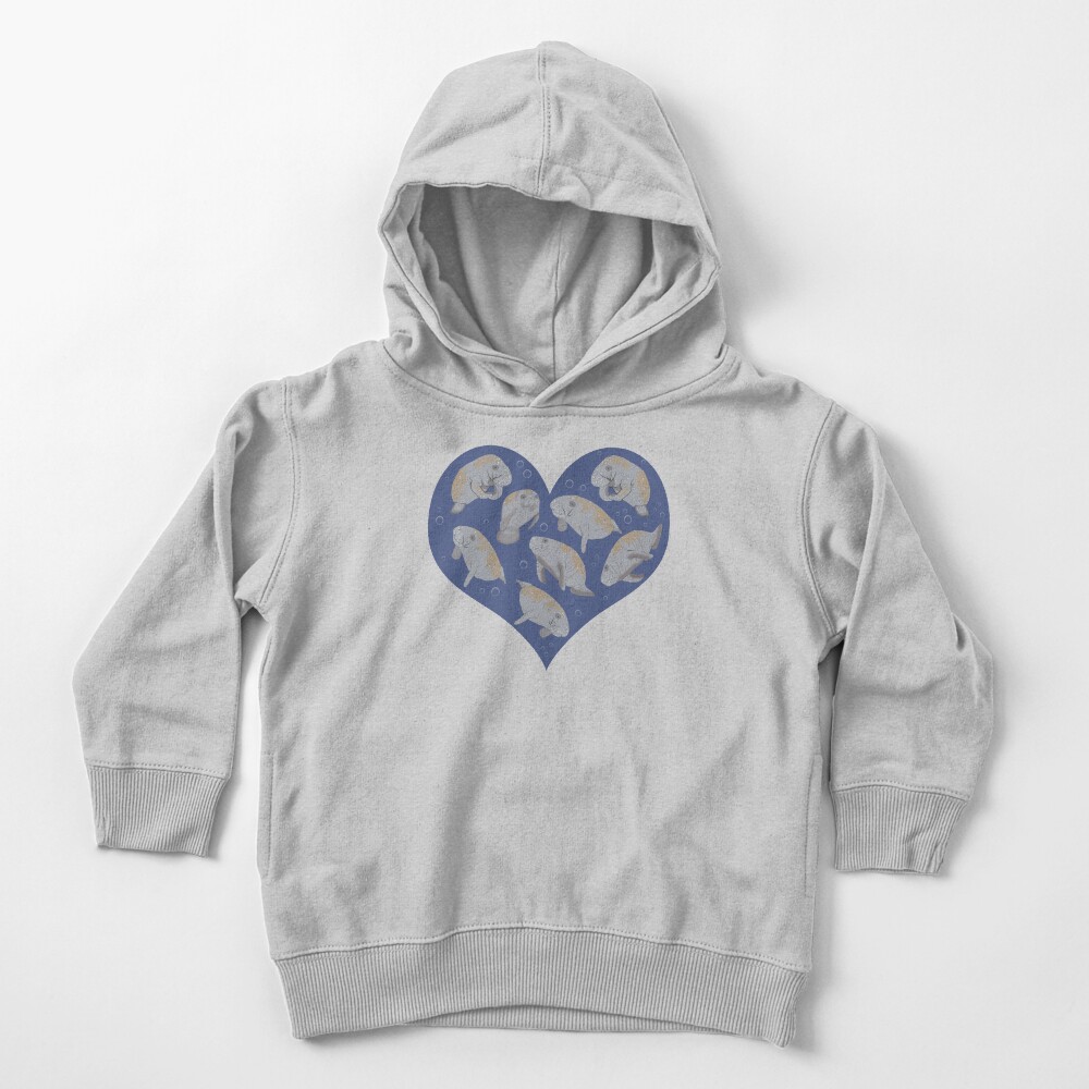 Manatees and Bubbles Toddler Pullover Hoodie
