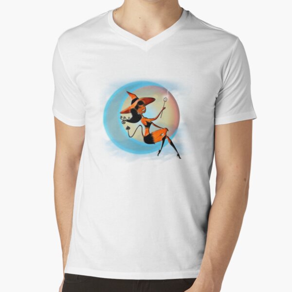 Devil Girl - Halloween 5 V-Neck T-Shirt