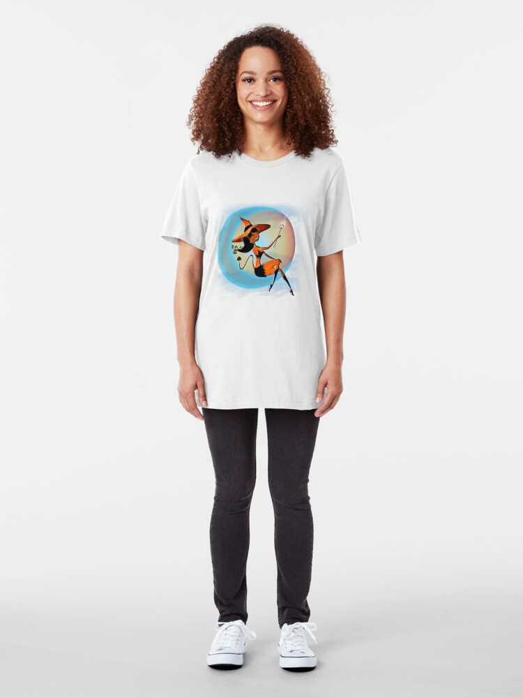 Alternate view of Devil Girl - Halloween 5 Slim Fit T-Shirt