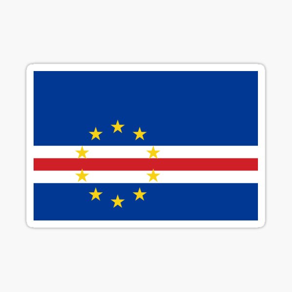 Cabo Verde flag Sticker
