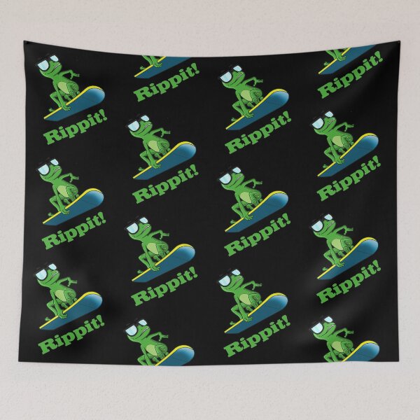 Item preview, Cool frog on a snowboard.  designed and sold by PrintArtdotUS.