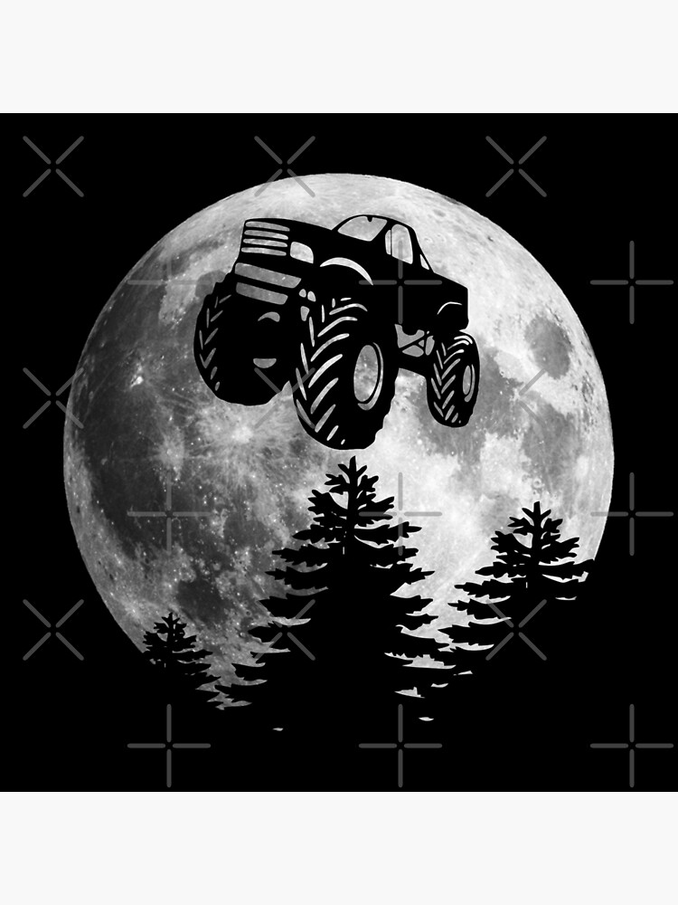 Download A Cartoon Image Of A Monster Truck Flying Through The Air