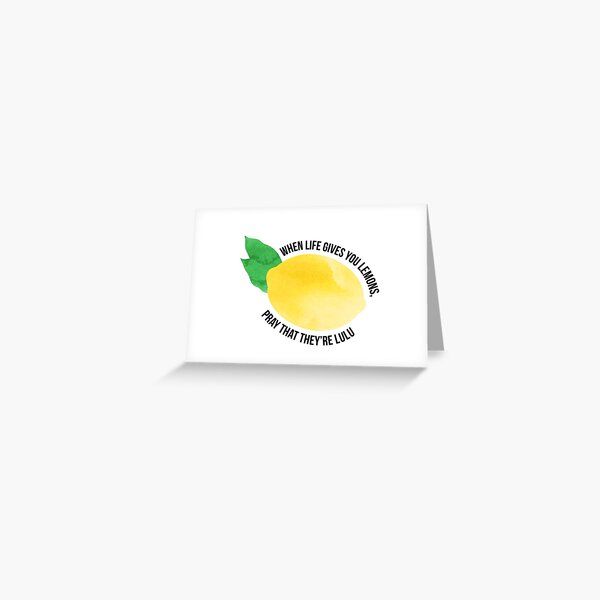 when life gives you lemons, pray that they're lulu Sticker for Sale by  allyhom