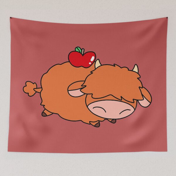 Item preview, Apple Highland Cow  designed and sold by SaradaBoru.