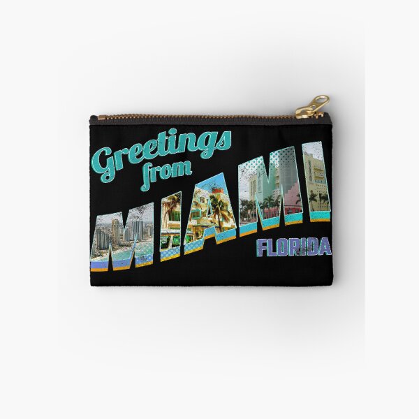 Item preview, Miami Gift Souvenir | Greetings from Miami, FL Vintage Postcard-style Design designed and sold by sparkpress.