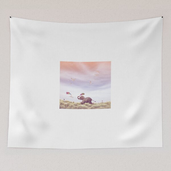 Item preview, Elephant running after a kite designed and sold by jsebouvi.