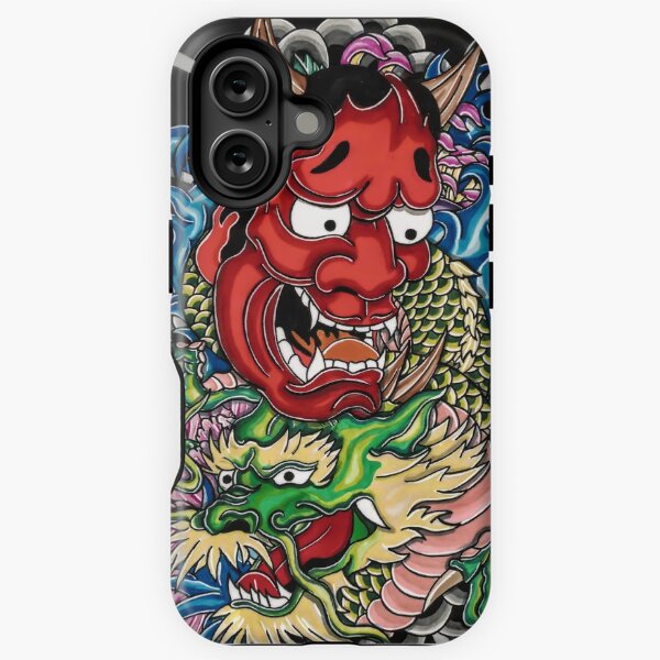 Item preview, Hannya mask and Japanese dragon designed and sold by Adam  Parsons.