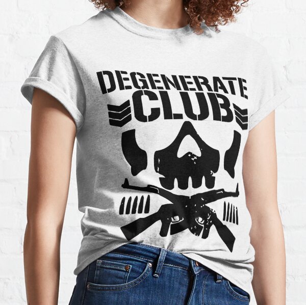 DEGENERATE CLUB DESIGN #2 (BULLET CLUB PARODY) Classic T-Shirt