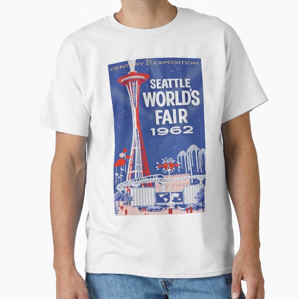 Item preview, Seattle Washington World's Fair Vintage Retro Travel Poster designed and sold by vintagevivian.