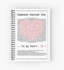 Smooth Cyber Security Criminal Valentine's Day Spiral Notebook