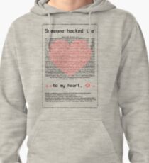 Smooth Cyber Security Criminal Valentine's Day Pullover Hoodie