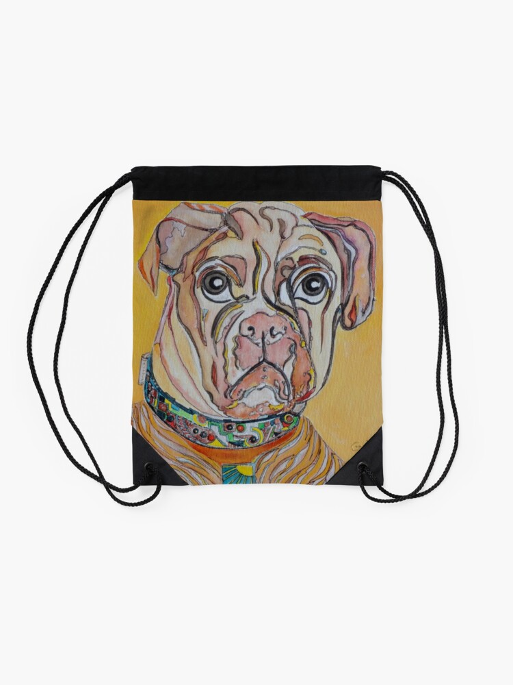 Alternate view of Sunshine Dog Drawstring Bag