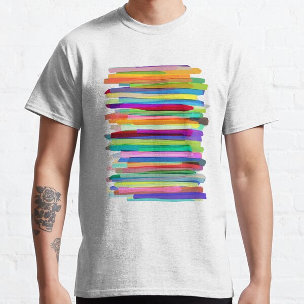 Colorful Stripes 1 Classic T-Shirt