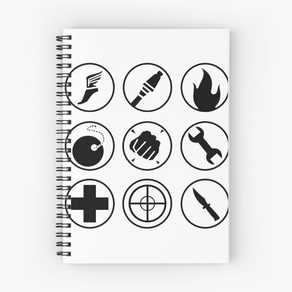 Item preview, Team fortress 2 class icons Black designed and sold by CockellDesigns.