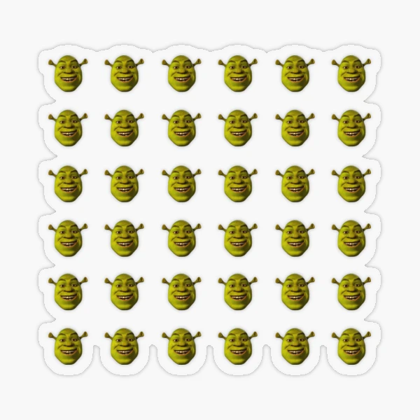 Giant Shrek Head Art Print for Sale by MemeStickersCo