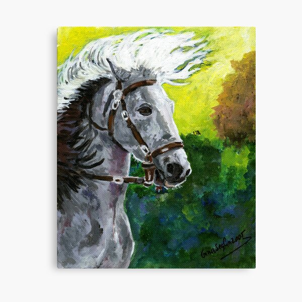 Aperçu de l'œuvre Portrait de cheval Barb espagnol créée et vendue par Oldetimemercan.