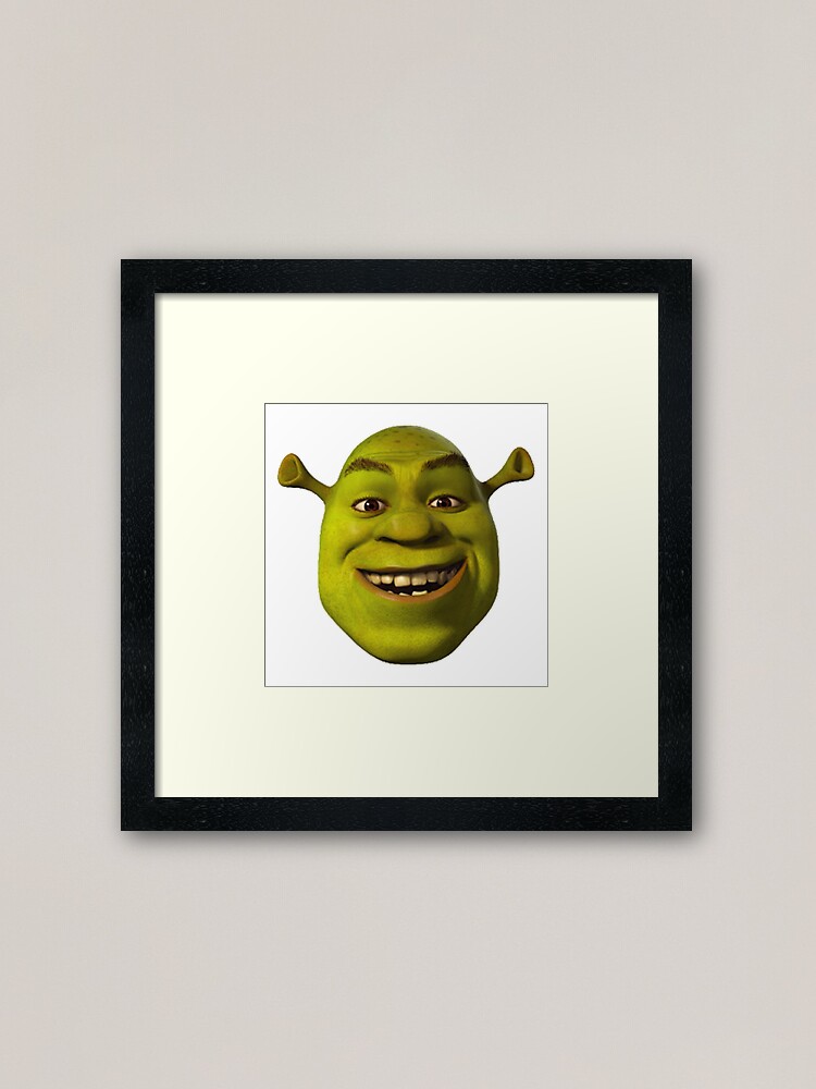 Giant Shrek Head Art Print for Sale by MemeStickersCo