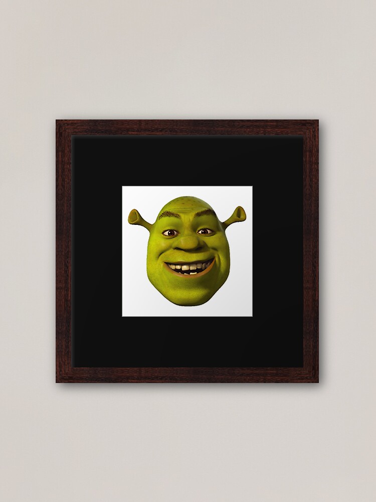 Giant Shrek Head Art Print for Sale by MemeStickersCo