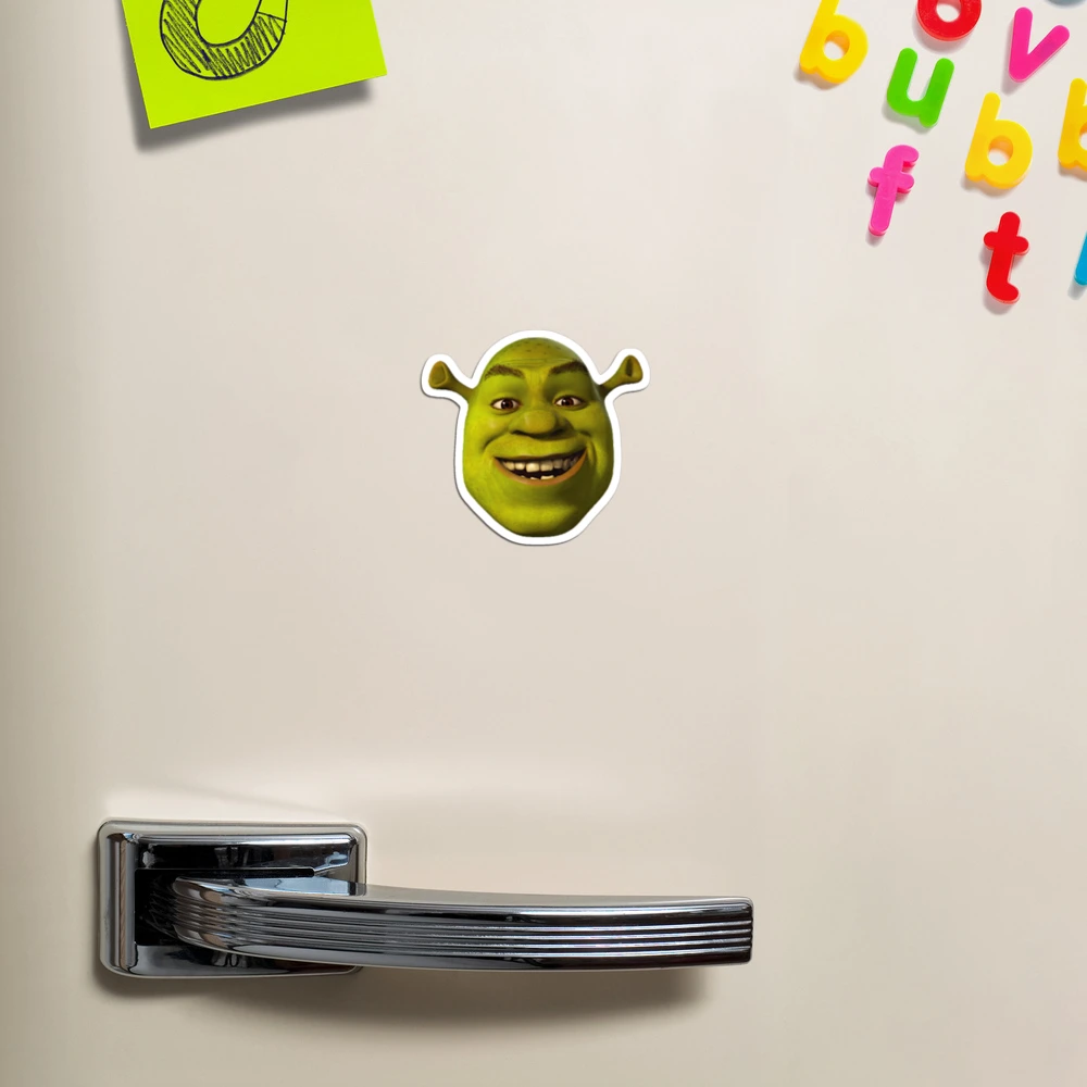 Giant Shrek Head Art Print for Sale by MemeStickersCo