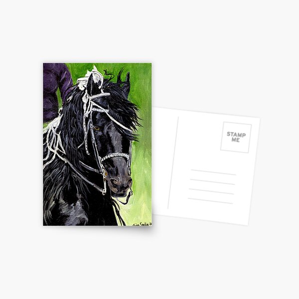 Item preview, Freisian Horse Portrait designed and sold by Oldetimemercan.