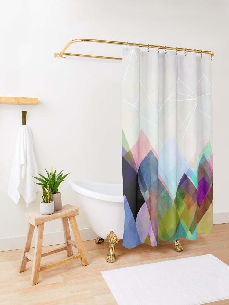 Alternate view of Graphic 104 Shower Curtain