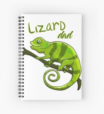 Cuaderno de espiral Camisa del amante del lagarto Camiseta del cumpleaños del regalo del papá del lagarto