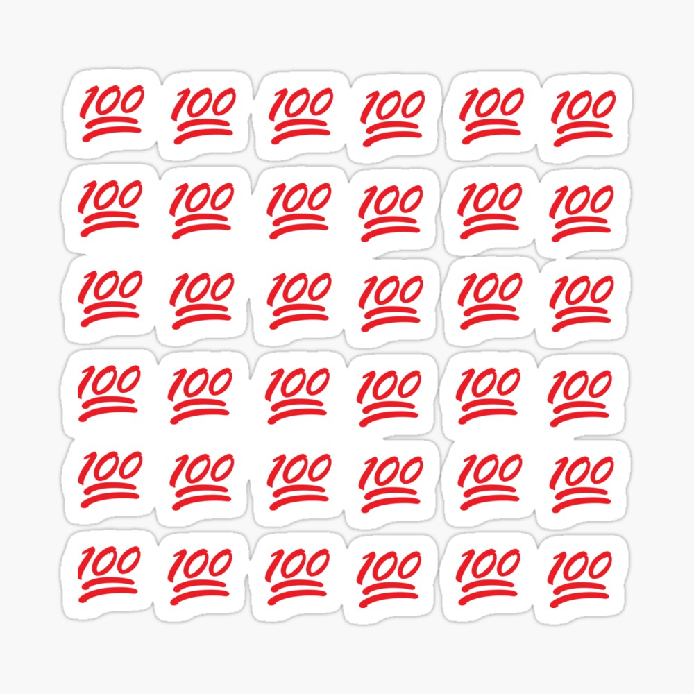 Sheet Of 100 Emojis 36 Pack Medium Or Large Only Sticker By - dabbing noob roblox meme sticker by memestickersco roblox