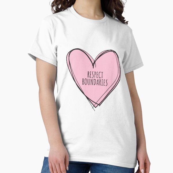Item preview, Respect Boundaries Heart designed and sold by Elise STICKER QUEEN.