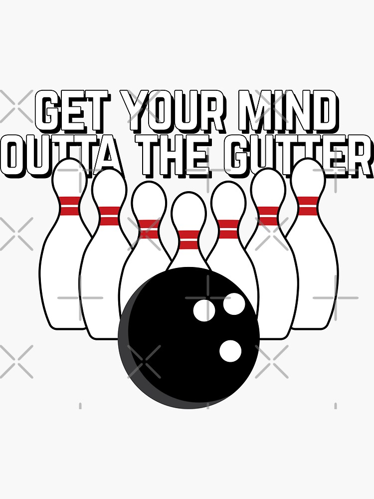 "Funny Bowling Design" Sticker for Sale by BuiceJox Redbubble