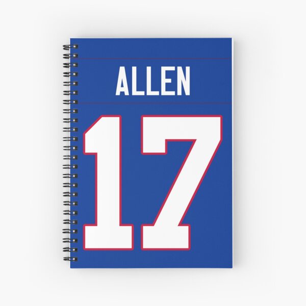 Josh Allen Jersey Case Spiral Notebook