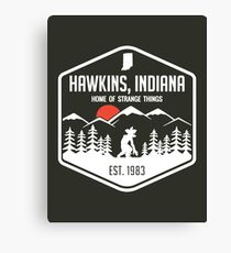 Hawksins Indiana Home Of Stranger Things Canvas Print