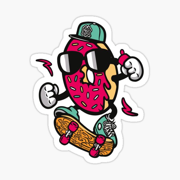 35 Donuts Desserts Junk Food Stickers For Laptop Phone Skateboard Teen Girls #BH 