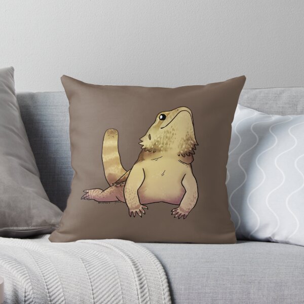 Bearded Dragon: Stumpy Throw Pillow
