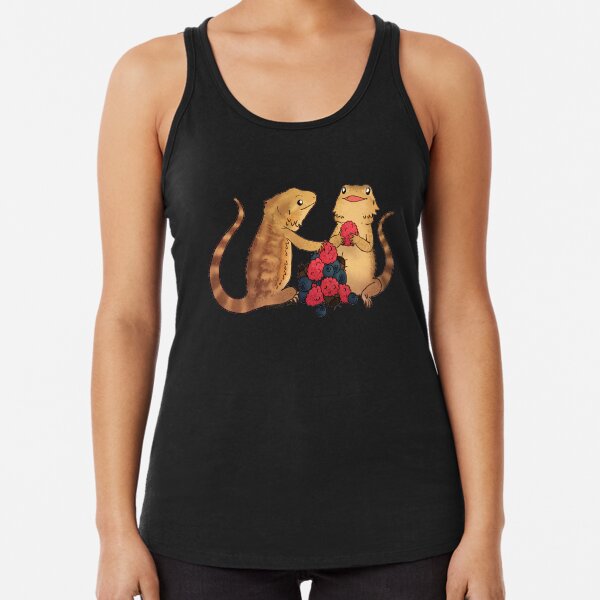 Beardies: Lucy and Lizzy Racerback Tank Top