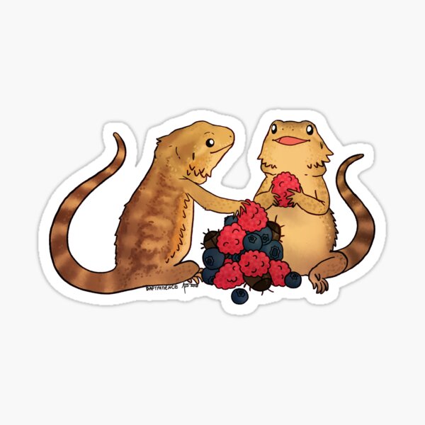 Beardies: Lucy and Lizzy Sticker