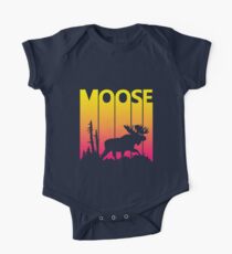Retro 1980s Moose One Piece - Short Sleeve