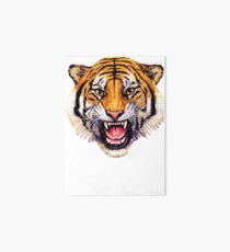 snarling tiger t-shirt design Art Board