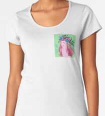 Green Flower Women's Premium T-Shirt