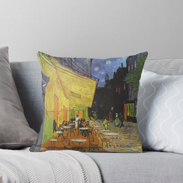 Item preview, Vincent Van Gogh Cafe Terrace at Night T Shirt Notebook Journal Postcard Hoodie Sweatshirt Poster Print designed and sold by arcadetoystore.