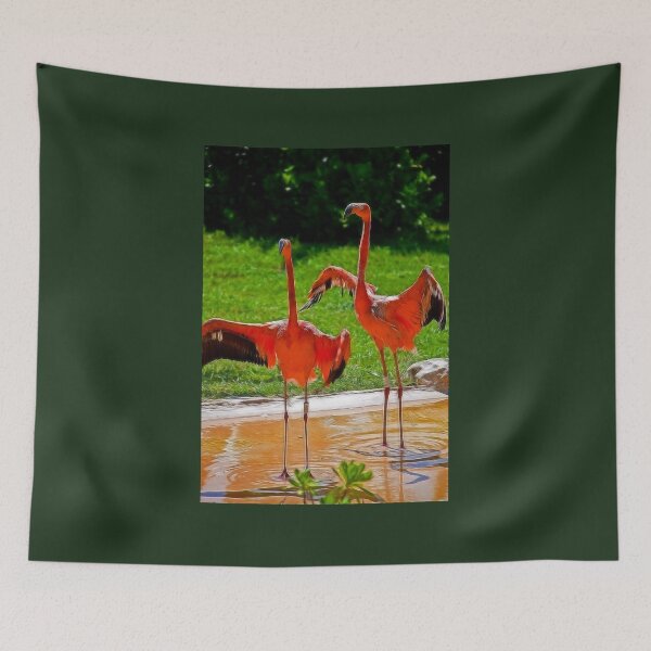 Item preview, Flamingos welcome visitors of Xcaret designed and sold by vadim19.