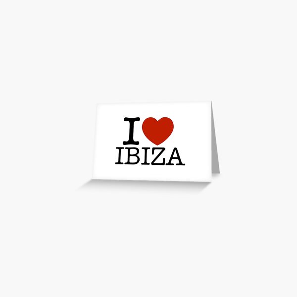 Amo Ibiza Tarjetas de felicitación
