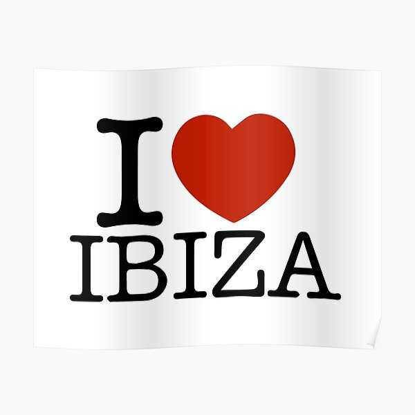 I love Ibiza Poster