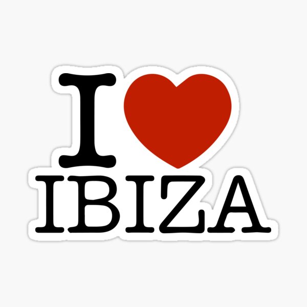 Ich liebe Ibiza Sticker
