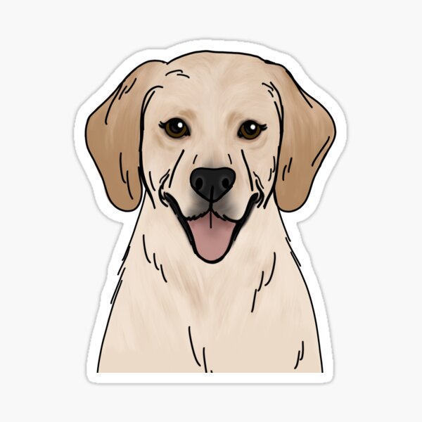 Yellow Lab Sticker